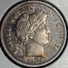 1904 Barber Silver Dime GEM BU #0490