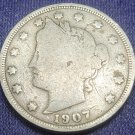 1907 Liberty “V” Nickel VG08 #0606