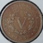 1891 Liberty âVâ Nickel VF30 #0639