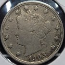 1903 Liberty “V” Nickel VF20 #0642