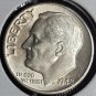 1948 Roosevelt Silver Dime GEM BU With FT #0648