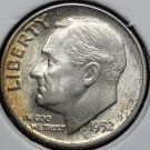 1952 Roosevelt Silver Dime GEM With FULL TORCH #0660