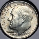 1960 Roosevelt Silver Dime GEM With FULL TORCH #0735