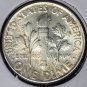 1960 Roosevelt Silver Dime GEM With FULL TORCH #0735
