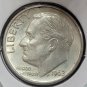 1962-D Roosevelt Silver Dime GEM With FULL TORCH #0744