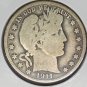 1911 Barber Silver Half Dollar VG #0779