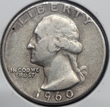 1960 Washington Silver Quarter VF #0962