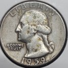 1959-D Washington Silver Quarter XF #0917
