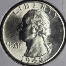 1943-D Washington Silver Quarter GEM BU #0959