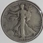 1939-D Walking Liberty Silver Half Dollar VF #01048