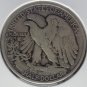 1939-D Walking Liberty Silver Half Dollar VF #01048
