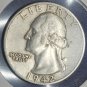 1942-S Washington Silver Quarter VF #0891