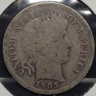 1905-S Barber Silver Dime G #01173