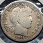 1911 Barber Silver Dime VG #01182
