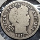 1913 Barber Silver Dime G06 #01184