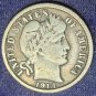 1914-D Barber Silver Dime VF #01186