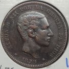 KM #675 Spain 1878 10 Cents XF/AU #01188