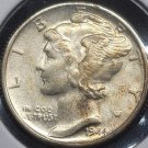 1944-S Mercury Dime GEM BU Toning #01219