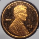 1981-S Proof Lincoln Memorial Cent TYP 2 #01234