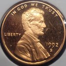 1992-S Proof Lincoln Memorial Cent #01254