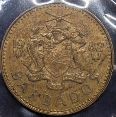 KM# 11 Barbados 1982 5c UNC #01294