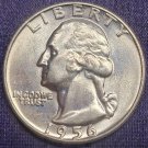 1956-D Washington Silver Quarter GEM BU #01310