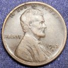 1913-S Lincoln Wheat Penny VF #01350
