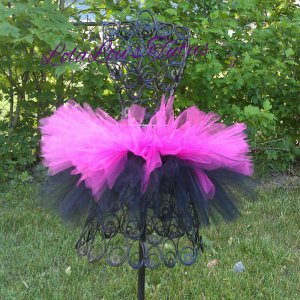 Black and Fuschia Double Layer Tutu