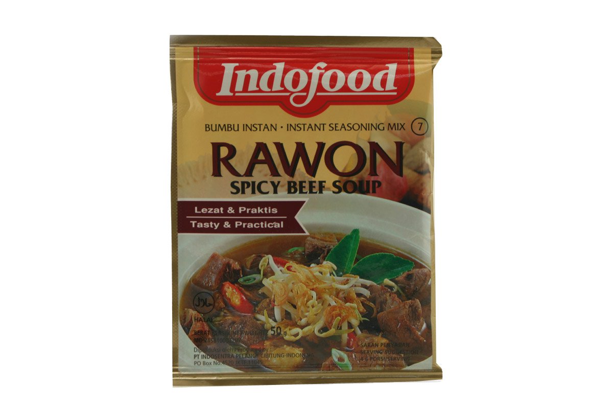 Indofood Rawon (Spicy Beef Soup) Seasoning Mix, Set Of 2 Sachets