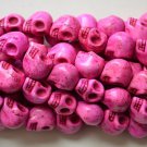 50 Pink (12mm) Skull Beads - Day of the Dead - Goth