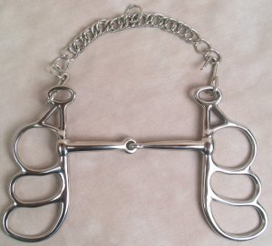 6 Inch Jointed Butterfly Draft Horse Bit