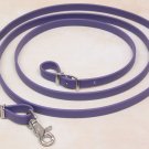 Beta Biothane Roper Reins 8 Foot, 5/8 Inch Purple, 1 Snap