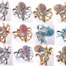 1PCS CRYSTAL CUFF OCTOPUS ANIMAL RHINESTONE CHARM BRACELET BANGLE JEWELRY