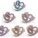 1PCS CHARM RHINESTONE CRYSTAL CUFF SNAKE ANIMAL BRACELET BANGLE WATCH JEWELRY