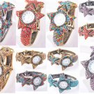 1PCS EXQUISITE CRYSTAL RHINESTONE CUFF STAR CHARM BRACELET BANGLE WATCH JEWELRY