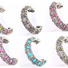 1PCS CHARM CRYSTAL STONE RHINESTONE RESIN BEADS CUFF BRACELET BANGLE JEWELRY