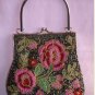Vintage Rose Beaded Clutch--Was 60.85 USD