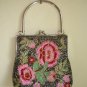 Vintage Rose Beaded Clutch--Was 60.85 USD