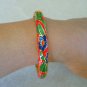 Vintage Inspired Floral Enameled Bangle