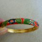 Vintage Inspired Floral Enameled Bangle