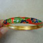 Vintage Inspired Floral Enameled Bangle