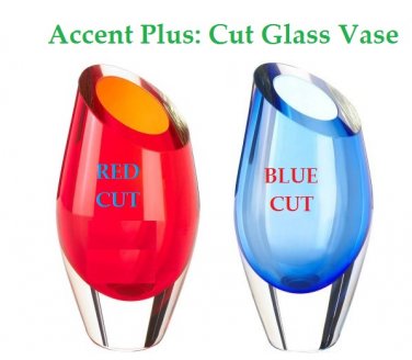 Accent Plus: Cut Glass Vase