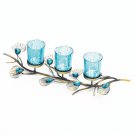 Peacock  Inspired Centerpiece Trio