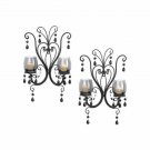 Midnight Elegance Candle Wall Sconces