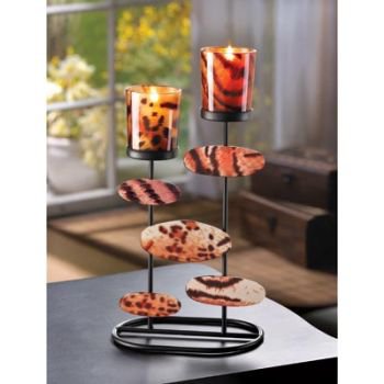 TIGER RIFFIC CANDLE HOLDER