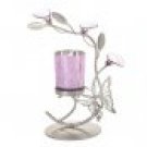 Pink Butterfly Candleholder