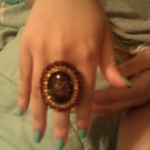 Scrunchy Back Multi Colored Ring