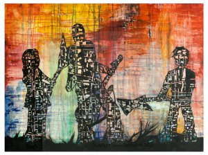 [Guitar Duel II] - 8x10 print with matting!