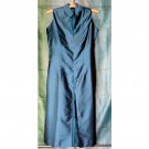 Thai Silk Sleeveless Dress with central front pleat