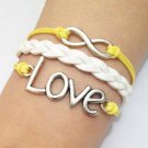 Infinity Bracelet, Love Bracelet--Antique Silver Charm Bracelets